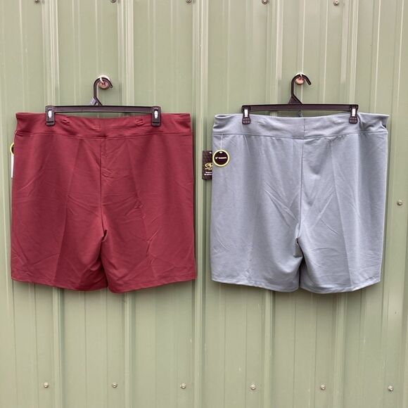 Women's French Terry Cloth Bermuda Shorts 2-Pack Size XXXL - Picture 3 of 12